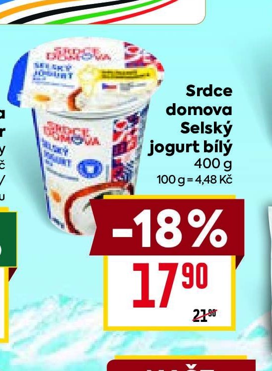Srdce domova Selský jogurt bílý 400 g