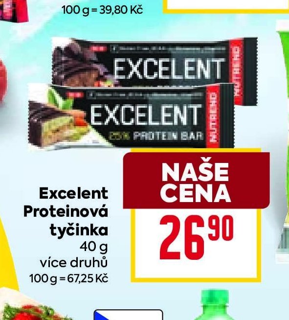 Excelent Proteinová tyčinka 40 g