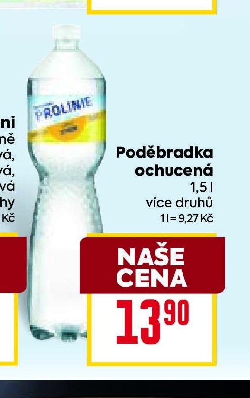 Poděbradka ochucená 1,5 l
