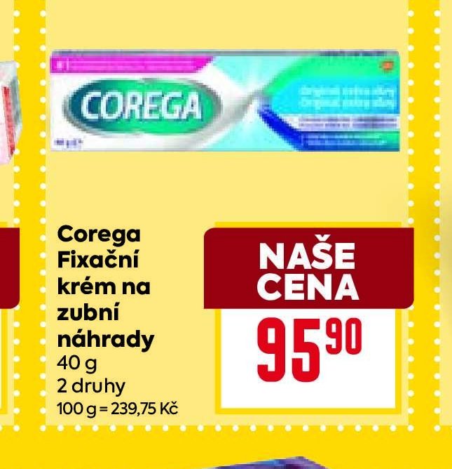 Corega Fixační krém na zubní náhrady