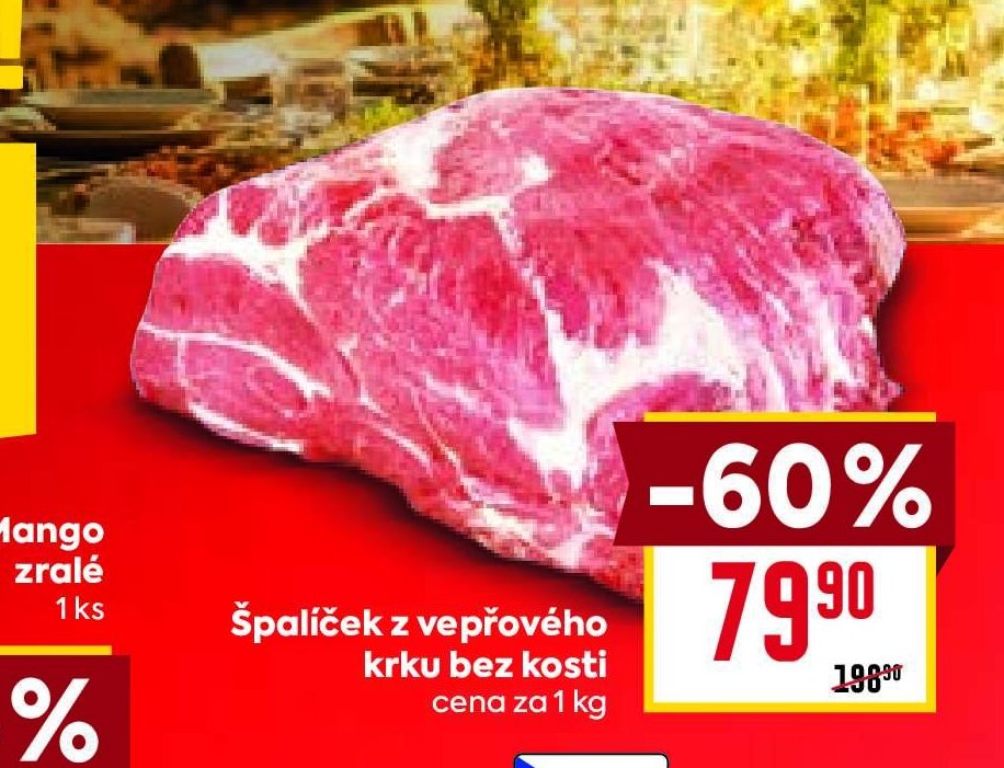 Špalíček z vepřového krku bez kosti