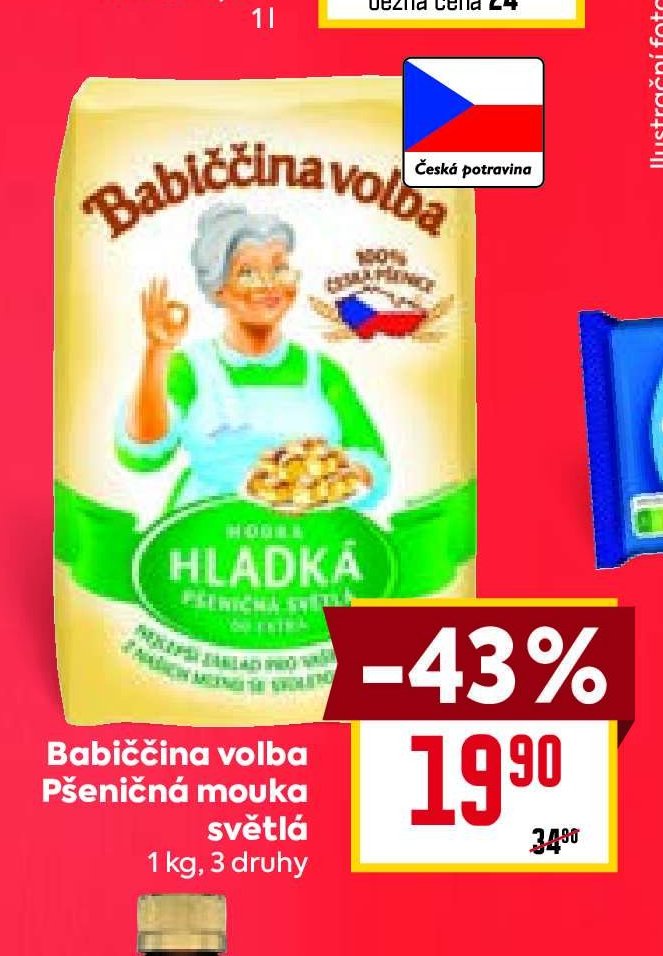 Babiččina volba Pšeničná mouka světlá 1 kg