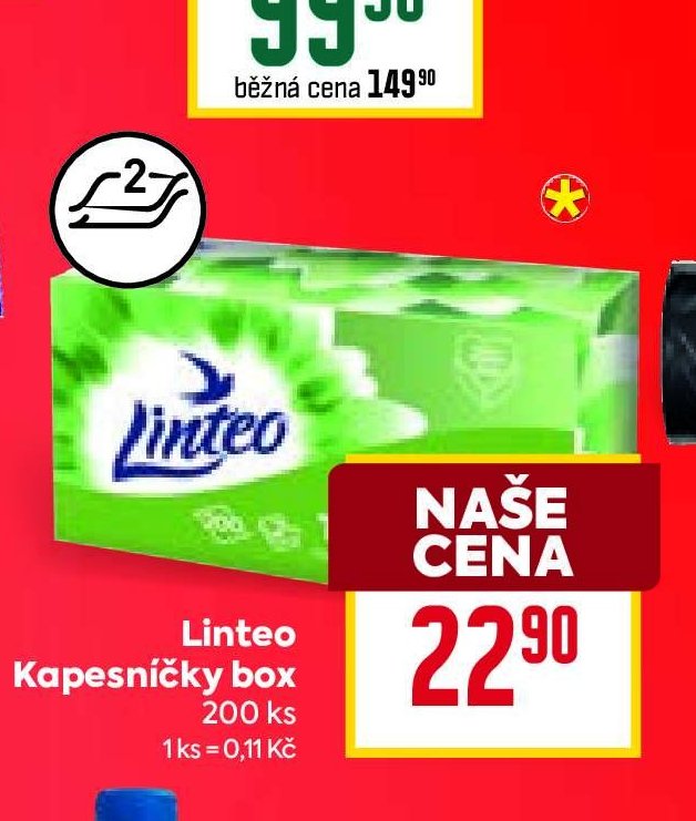 Linteo Kapesníčky box 200 ks