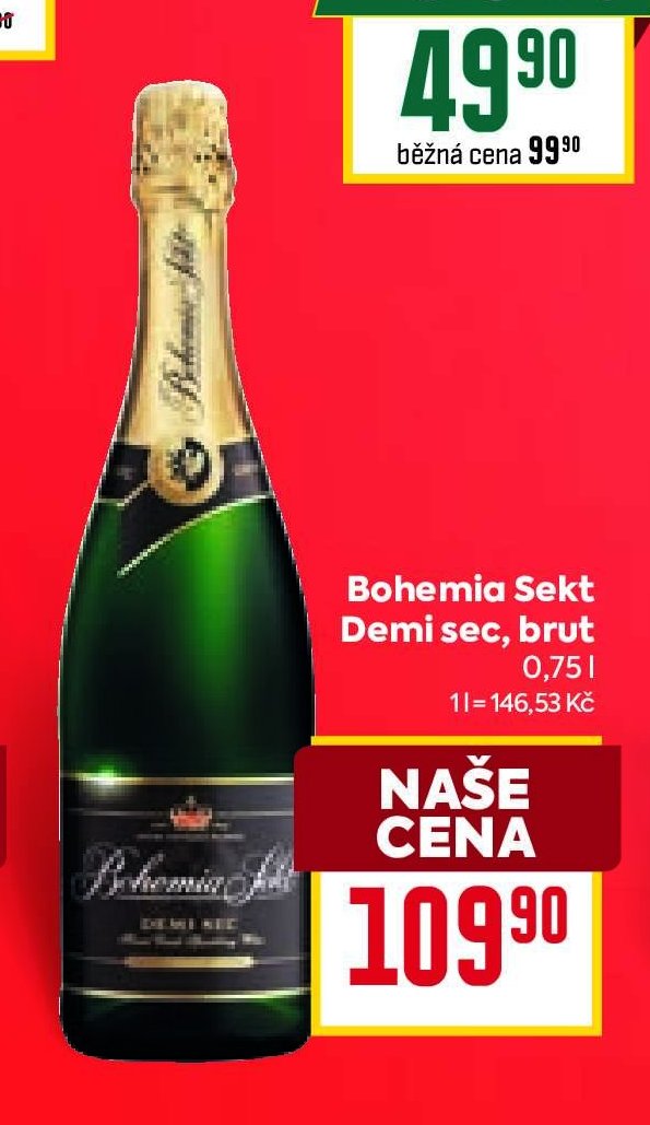Bohemia Sekt Demi sec, brut 0,75 l