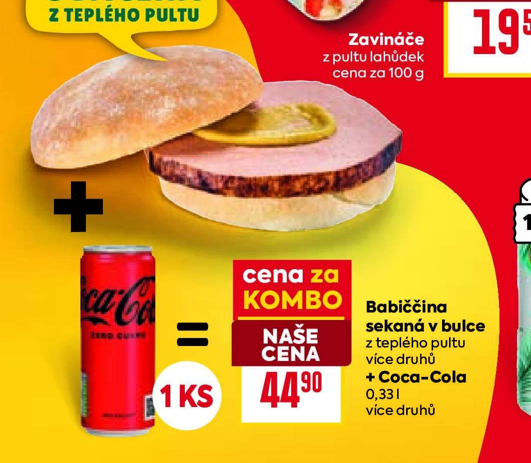 Babiččina sekaná v bulce + Coca-Cola