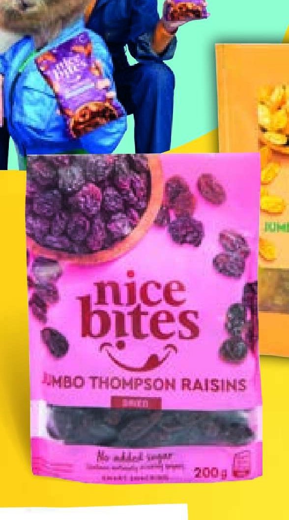 Nice Bites Jumbo Thompson Raisins