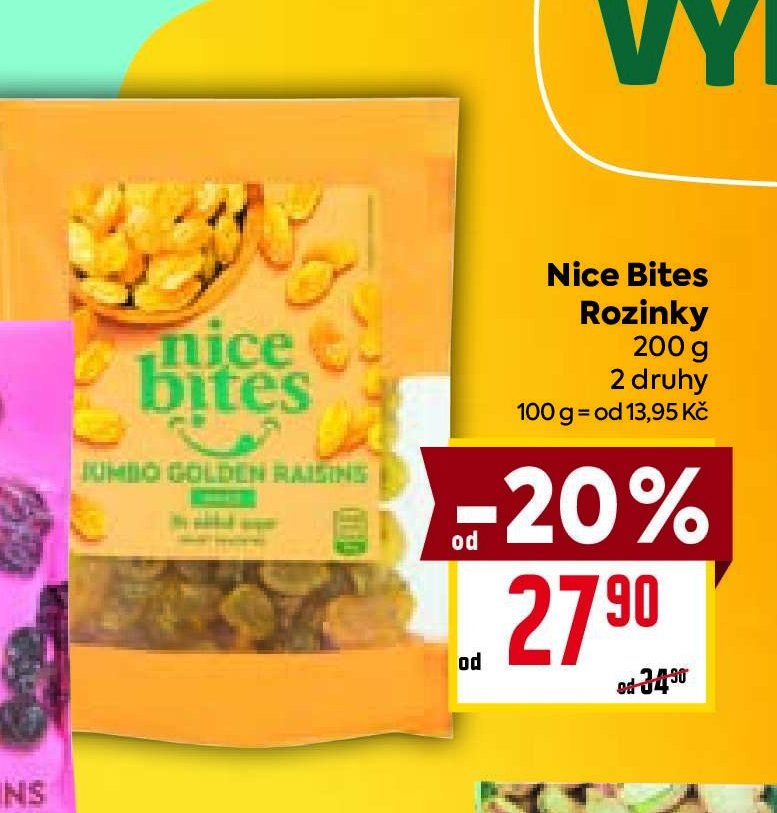 Nice Bites Jumbo Golden Raisins