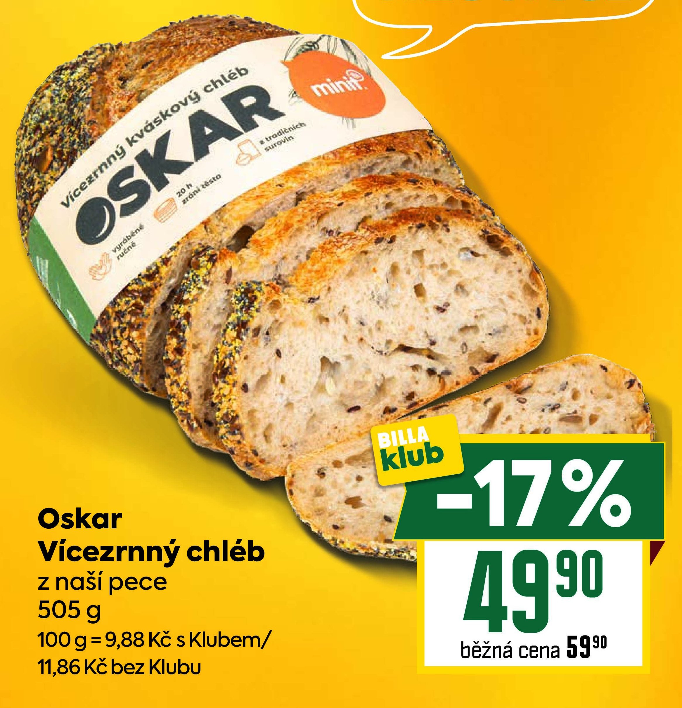 Oskar Vícezrnný chléb
