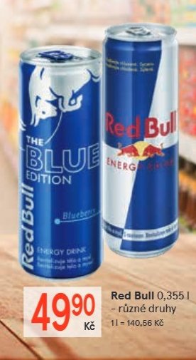 Red Bull 0,355 l – různé druhy