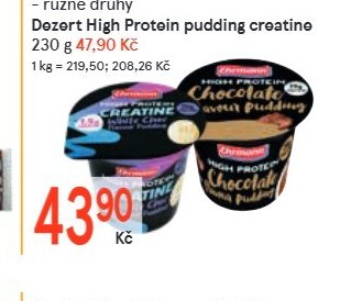 Dezert High Protein pudding 200 g – různé druhy / Dezert High Protein creatine 230 g