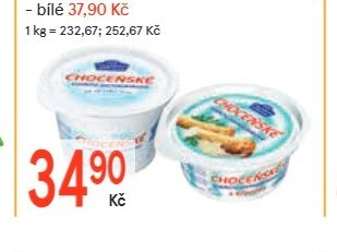 Pomazánkové Choceňské tradiční 150 g – křen / Pomazánkové Choceňské tradiční 150 g – bílé