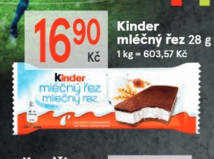 Kinder mléčný řez 28 g
