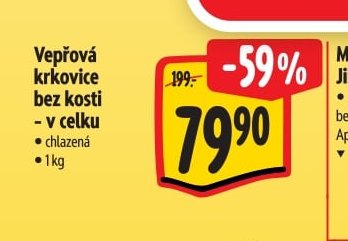 Vepřová krkovice bez kosti