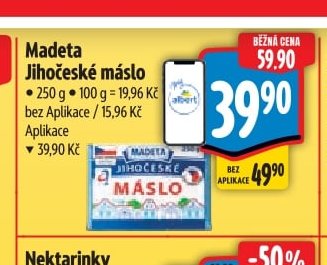 Madeta Jihočeské máslo