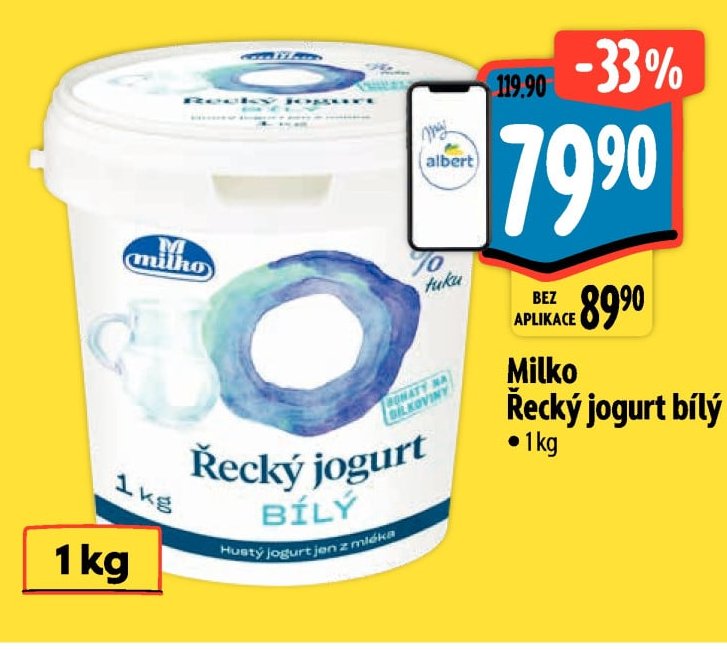Milko Řecký jogurt bílý 1kg