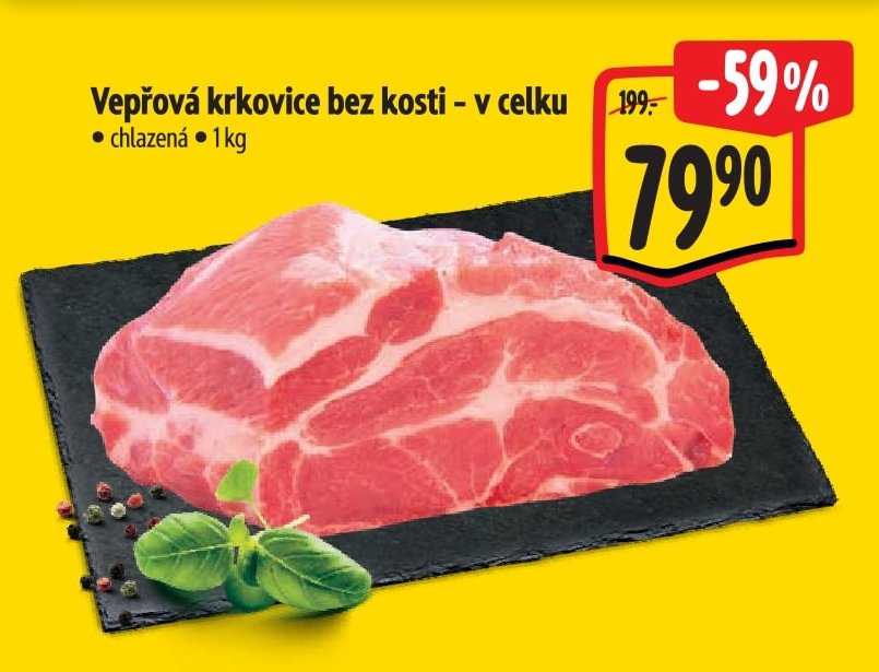 Vepřová krkovice bez kosti - v celku