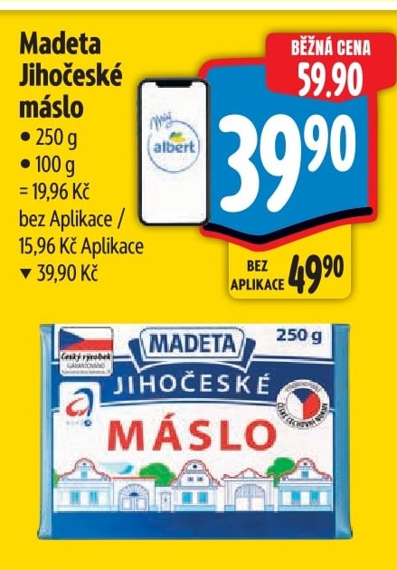Madeta Jihočeské máslo