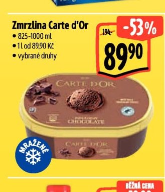 Zmrzlina Carte d'Or
