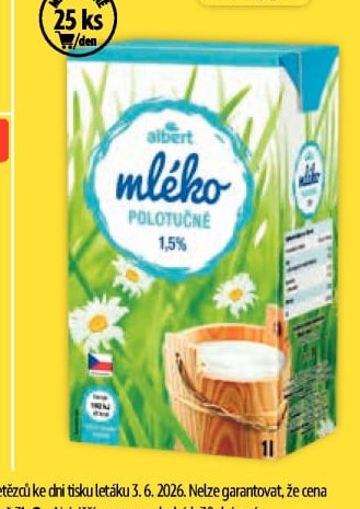 Albert Mléko polotučné