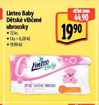 Linteo Baby Dětské vlhčené ubrousky