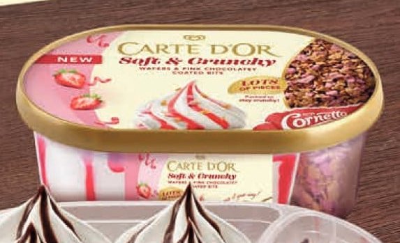 Carte D'Or Soft & Crunchy Wafers & Pink Chocolate