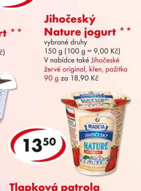 Jihočeský Nature jogurt