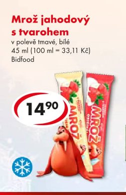Mrož jahodový s tvarohem