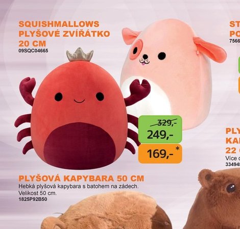 SQUISHMALLOWS PLYŠOVÉ ZVÍŘÁTKO 20 CM