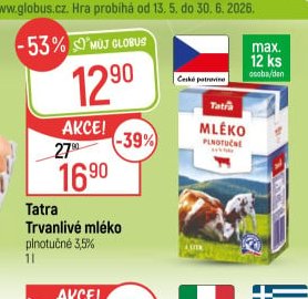 Tatra Trvanlivé mléko plnotučné 3,5%