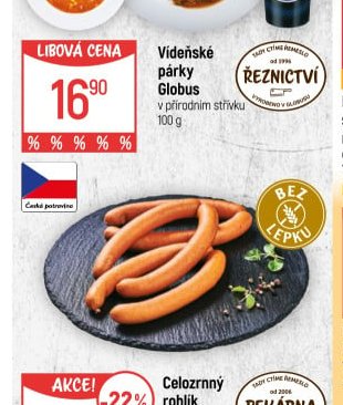Vídeňské párky Globus