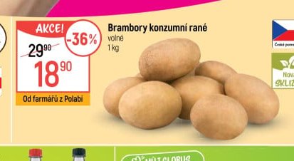 Brambory konzumní rané 1 kg