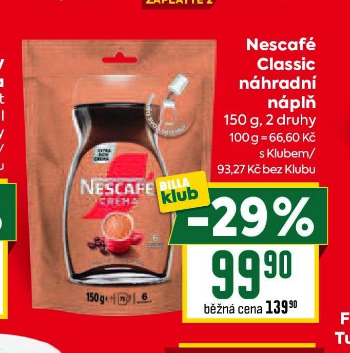 Nescafé Classic náhradní náplň