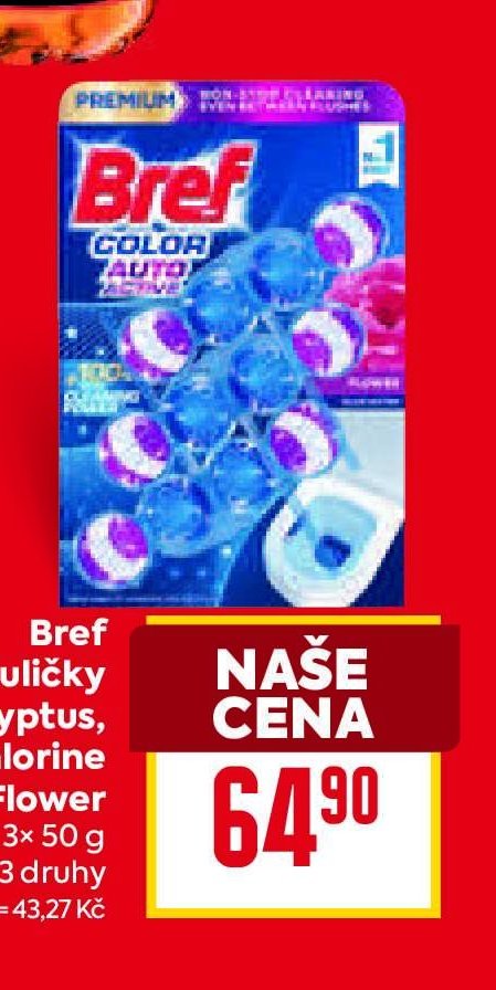 Bref WC kuličky Chlorine a Flower