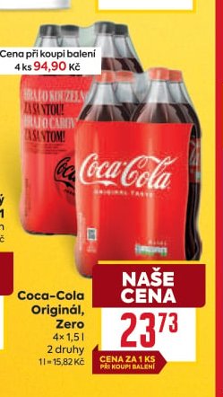 Coca-Cola Originál, Zero