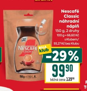 Nescafé Classic náhradní náplň