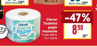 Clever Toaletní papír maxirole