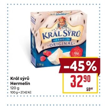 Král sýrů Hermelín