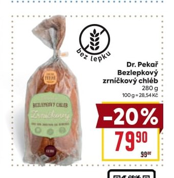Dr. Pekař Bezlepkový zrníčkový chléb