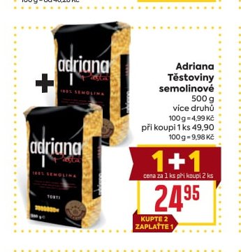Adriana Těstoviny semolinové