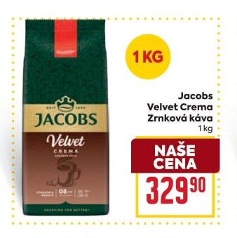 Jacobs Velvet Crema zrnková káva 1 kg