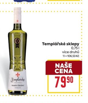 Templářské sklepy 0,75 l