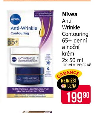 Nivea Anti-Wrinkle Contouring 65+ denní a noční krém 2x 50 ml