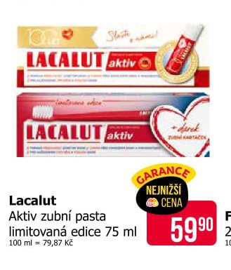 Lacalut Aktiv zubní pasta limitovaná edice 75 ml