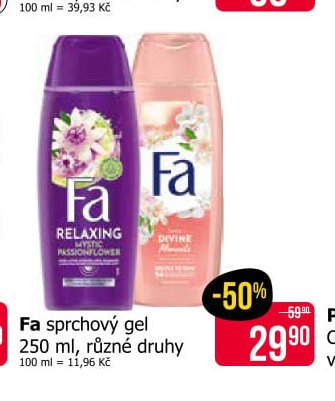 Fa sprchový gel 250 ml, různé druhy