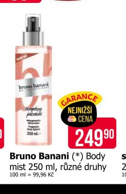 Bruno Banani (*) Body mist 250 ml, různé druhy