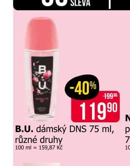 B.U. dámský DNS 75 ml