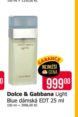 Dolce & Gabbana Light Blue dámská EDT 25 ml