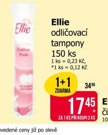 Ellie odličovací tampony 150 ks