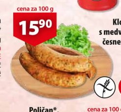 Klobása s medvědím česnekem*