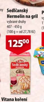 Sedlčanský Hermelín na gril